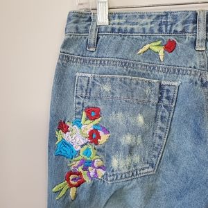 Joes Jeans Naven embroidered light wash jeans